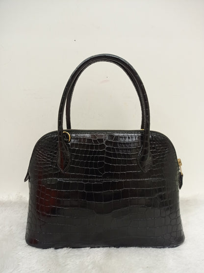Bolide 27 Croco Porosus Black GHW #W circle