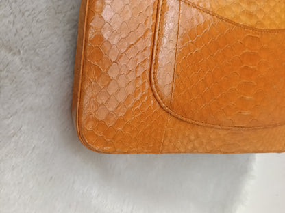 Chanel Medium Exotic Python Orange RHW DF #19
With holo, holo checker, dustbag