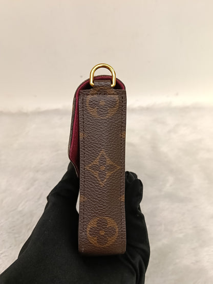 LV Pochette Felicie GM Monogram Fuchsia 2020