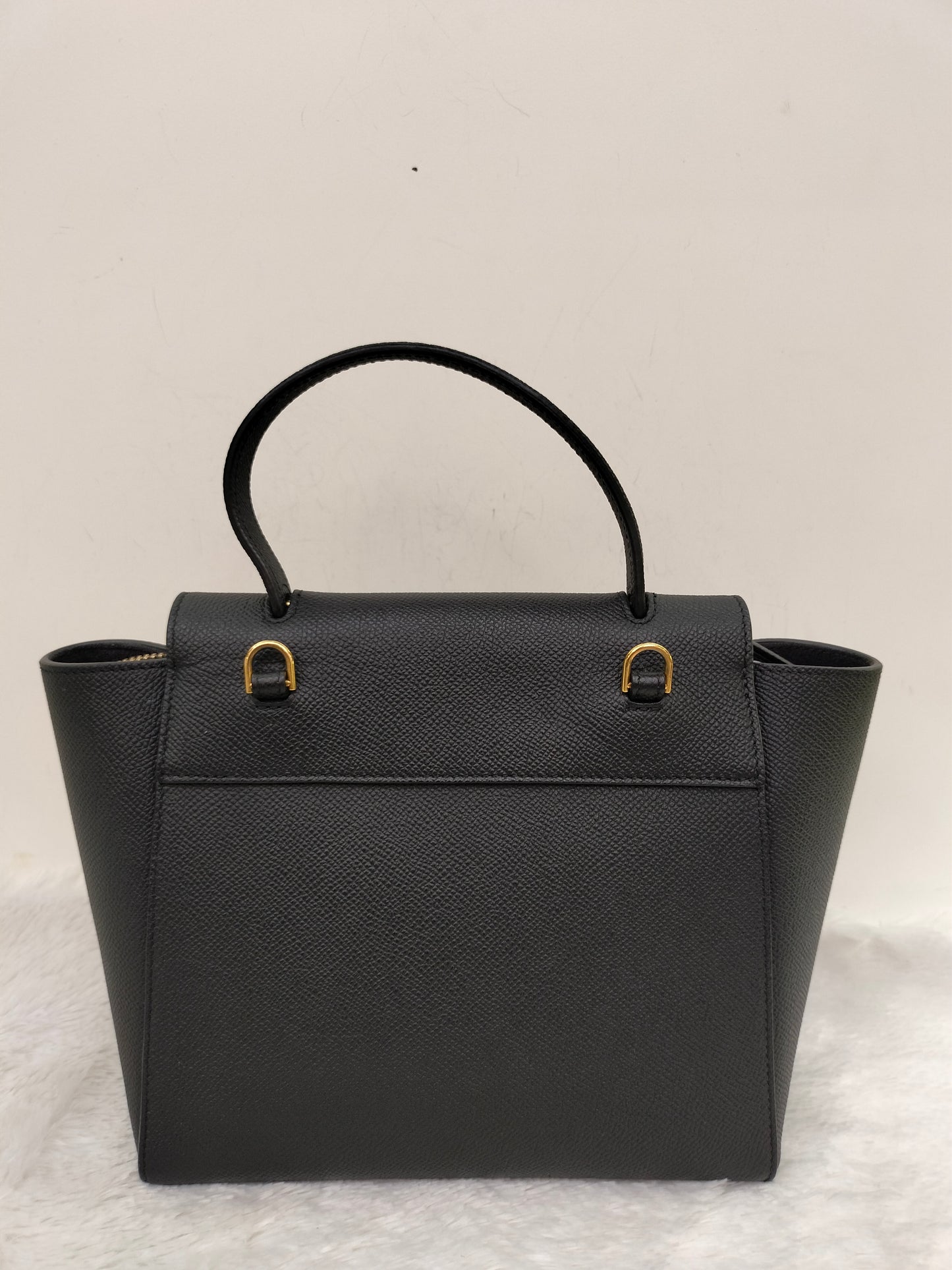 Celine Nano Belt Grained Black GHW 2018