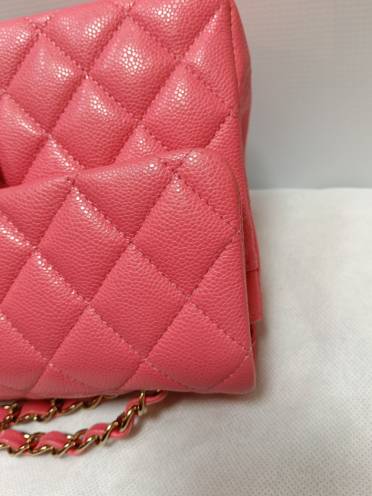 Chanel Small Caviar Pink GHW DF (CHIP)