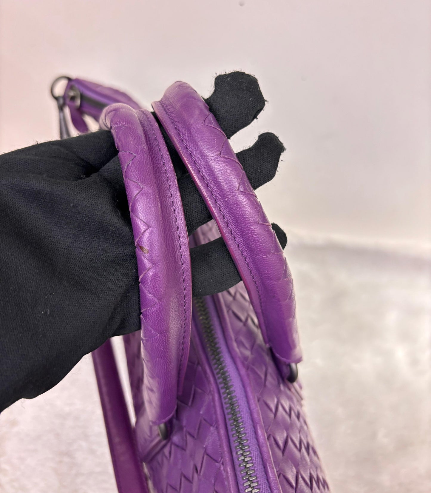 Bottega Veneta Convertible Intrecciato Medium 3 Ways Purple RHW