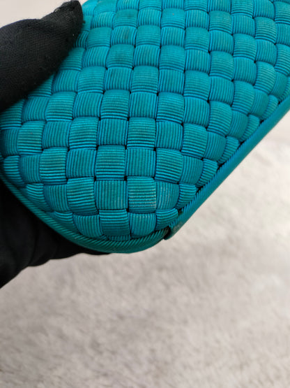 Bottega Veneta Knot Long Clutch Blue