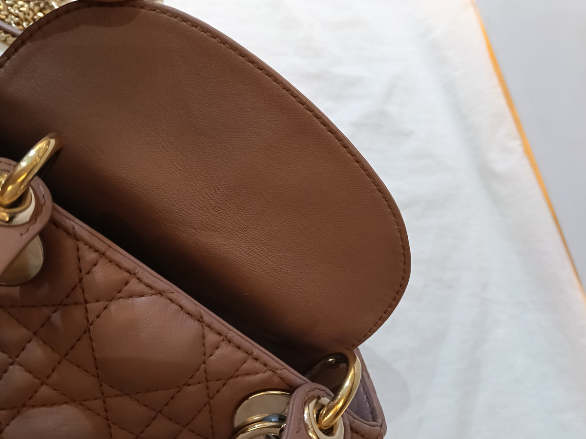 Lady Dior Mini Lamb Fard GHW 2019