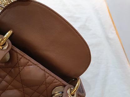 Lady Dior Mini Lamb Fard GHW 2019