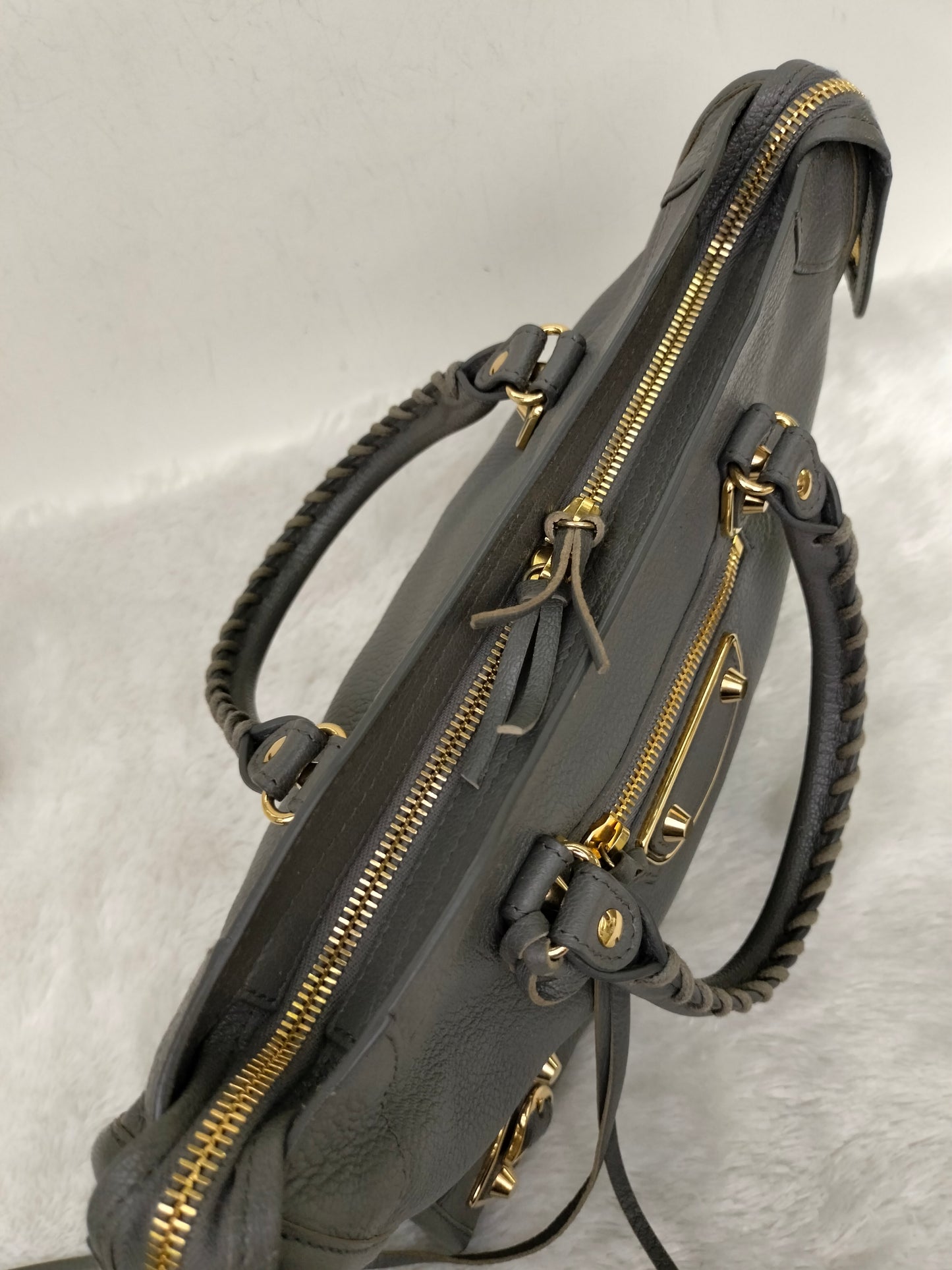 Balenciaga Small City Edge Dark Grey GHW