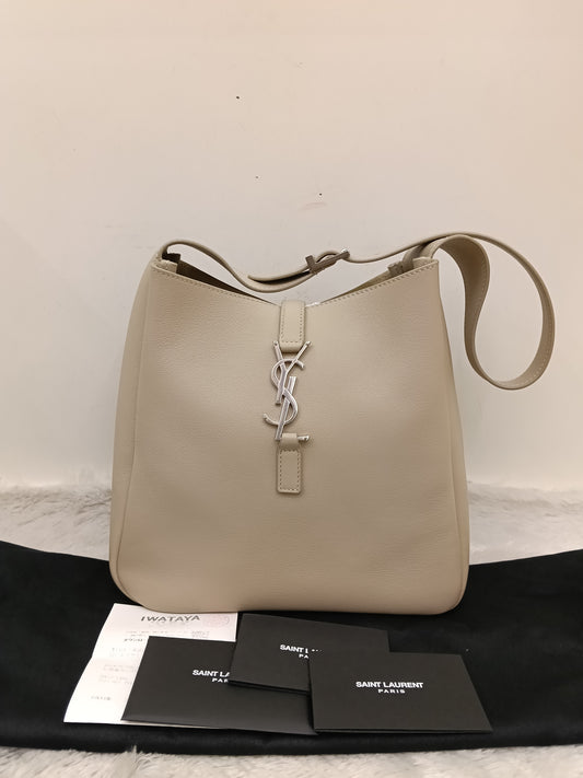 YsL Le 5 A7 Supple Small Calfskin Sea Salt SHW 2024