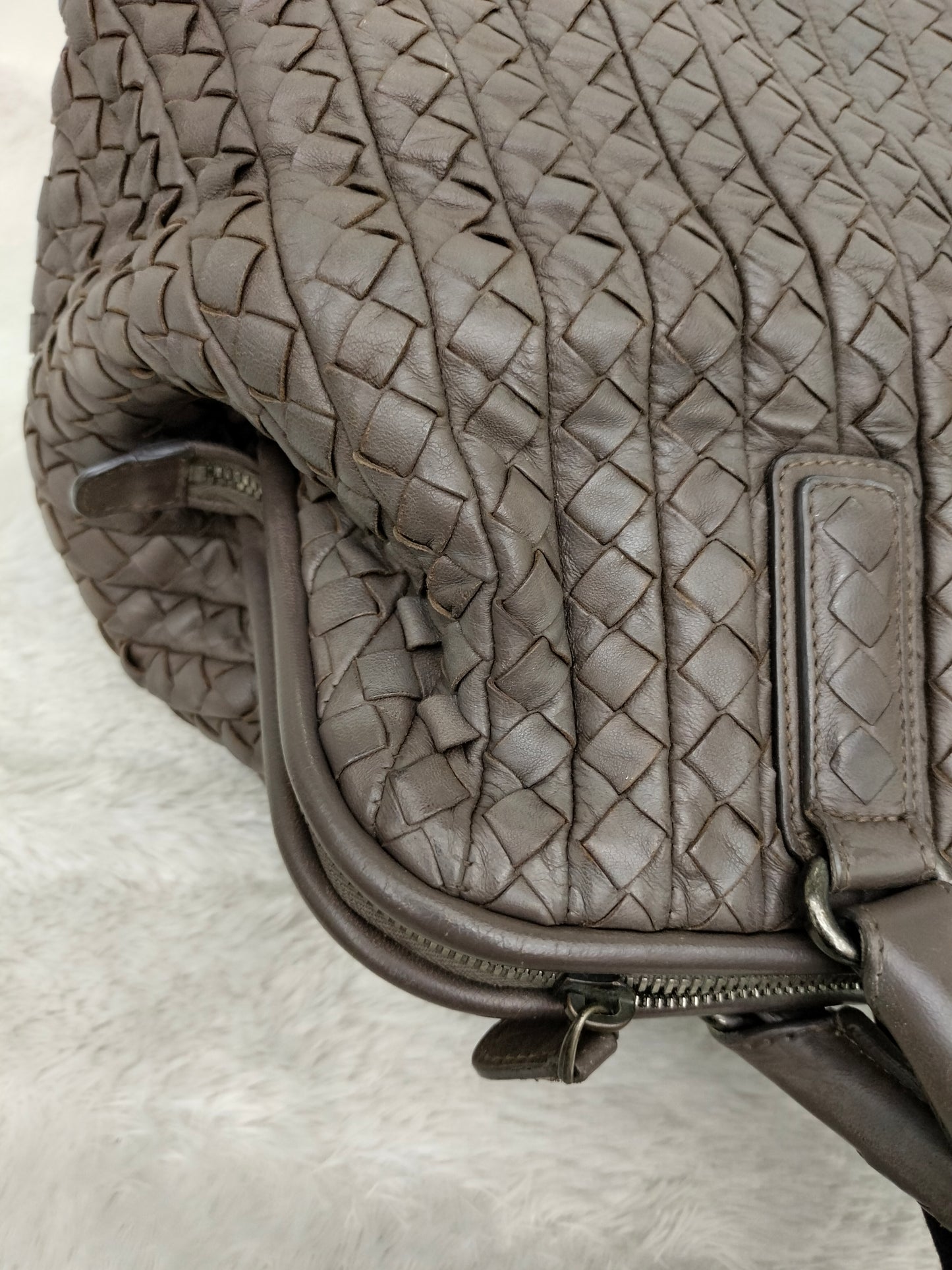 Bottega Veneta Intrecciato Doctor Bag Dark Grey RHW 2009