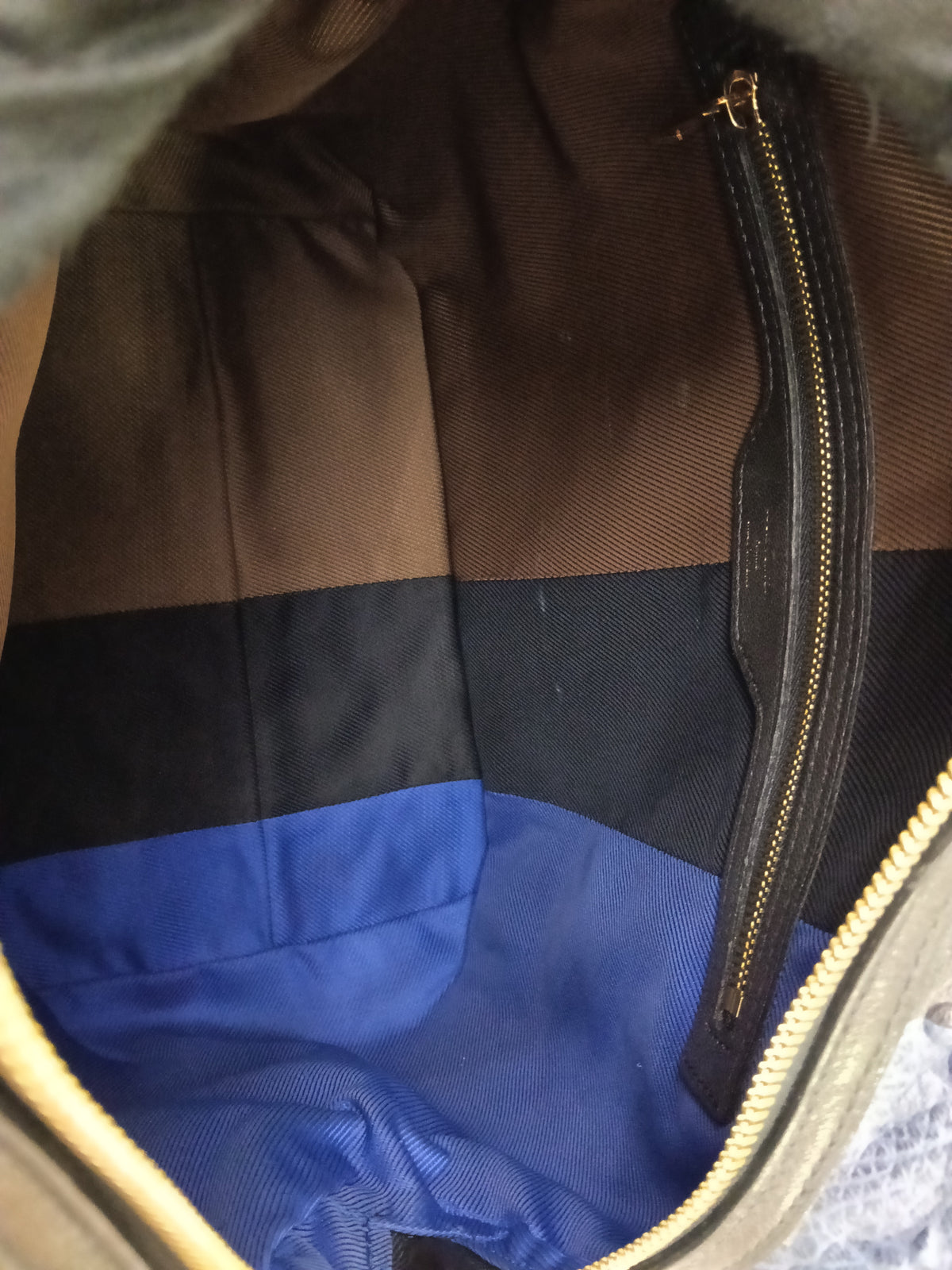 LV Blocks Zipped Tote Monogram Marine Noir 2011