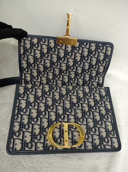 Dior Montaigne 30 Oblique Navy GHW 2019