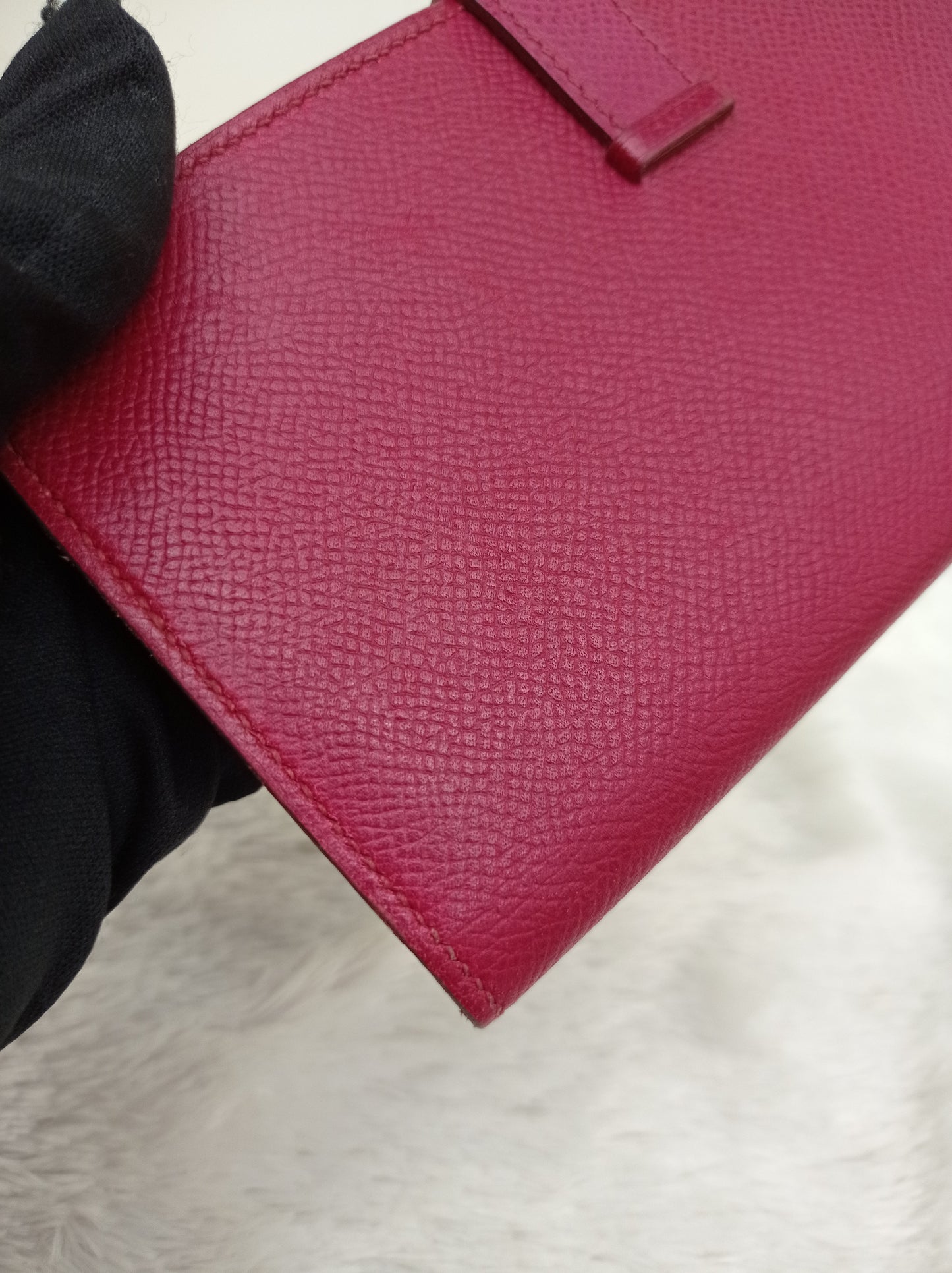 Hermes Bearn Wallet Epsom Rubish PHW #T