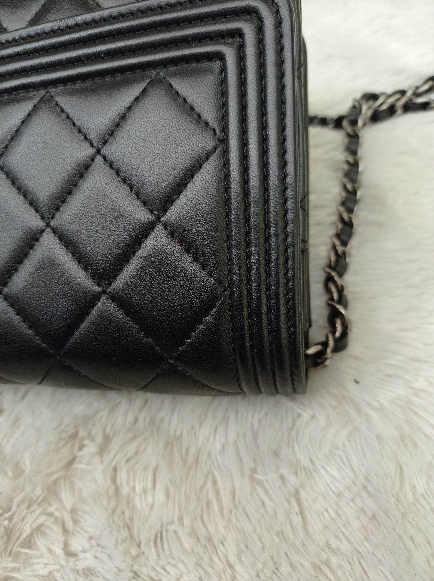 Chanel Boy WOC Lamb Black RHW #20
