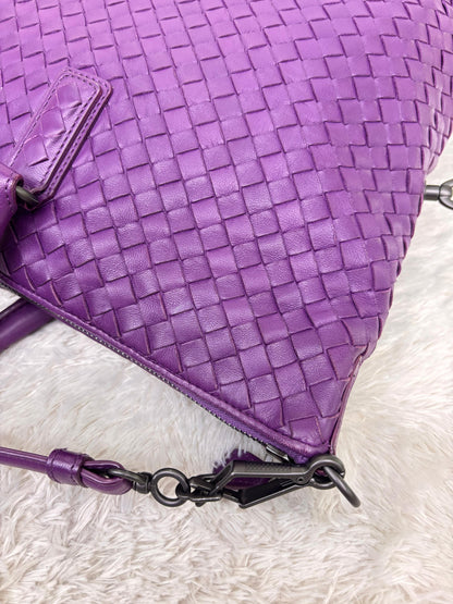 Bottega Veneta Convertible Intrecciato Medium 3 Ways Purple RHW