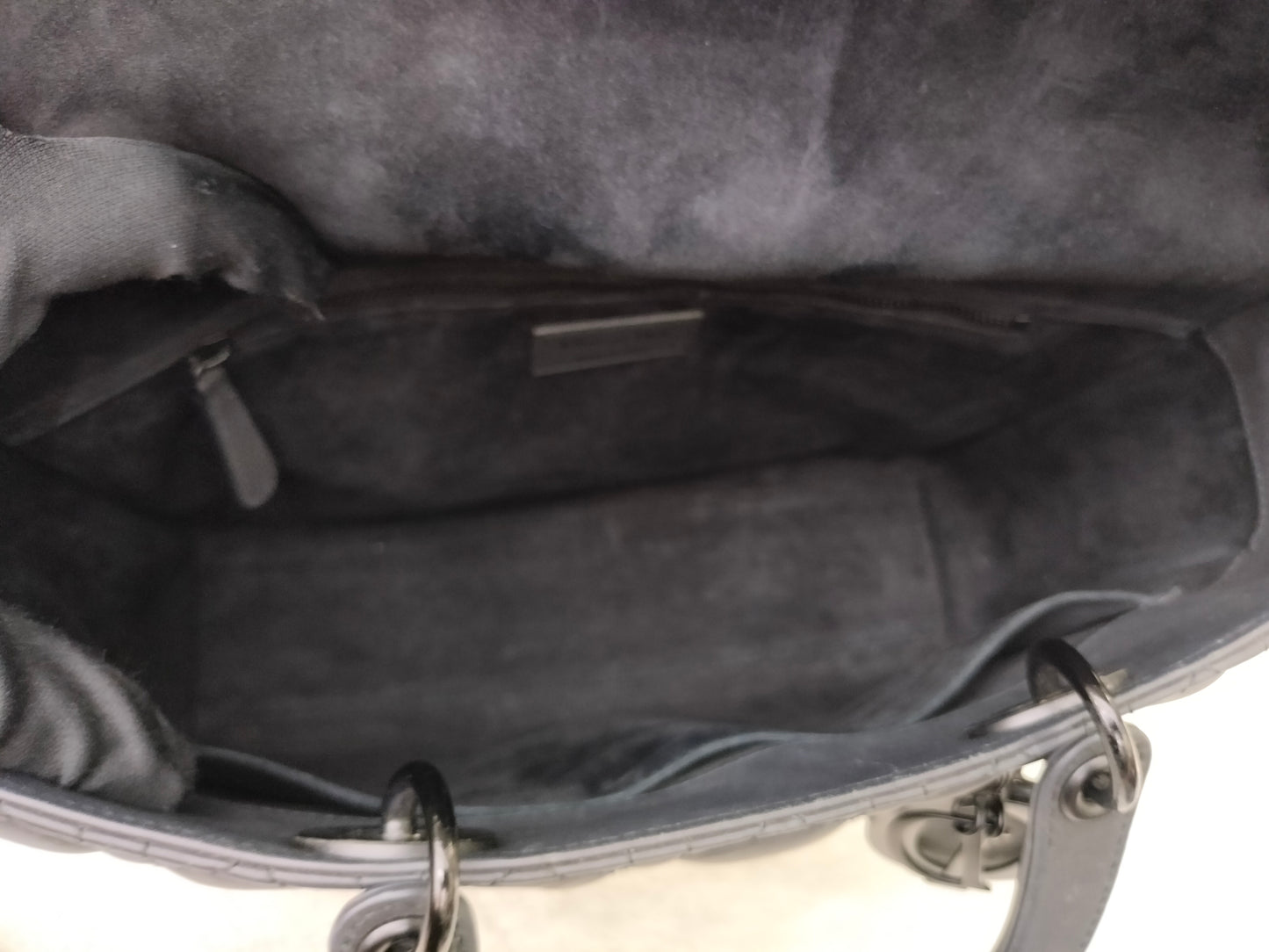 Lady Dior Large Ultra Matte All Black 2019