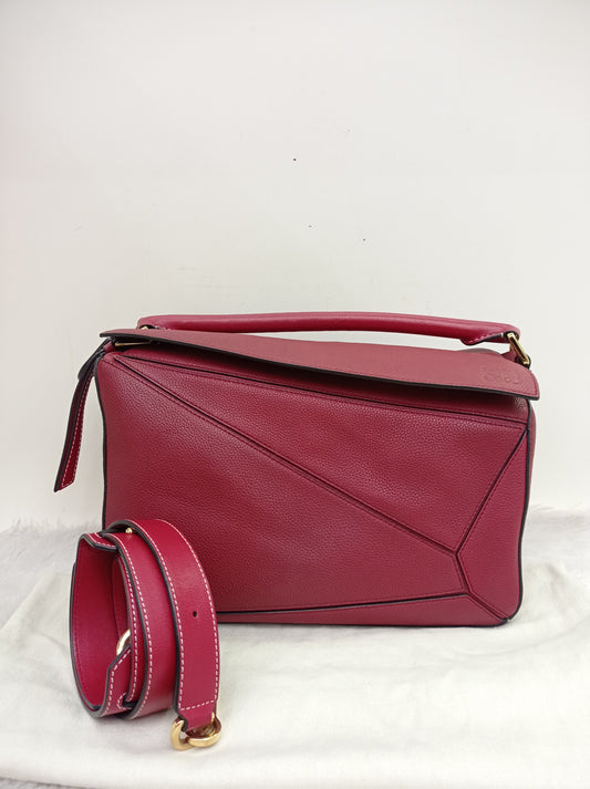 Loewe Puzzle Medium Grained Raspberry GHW 2017