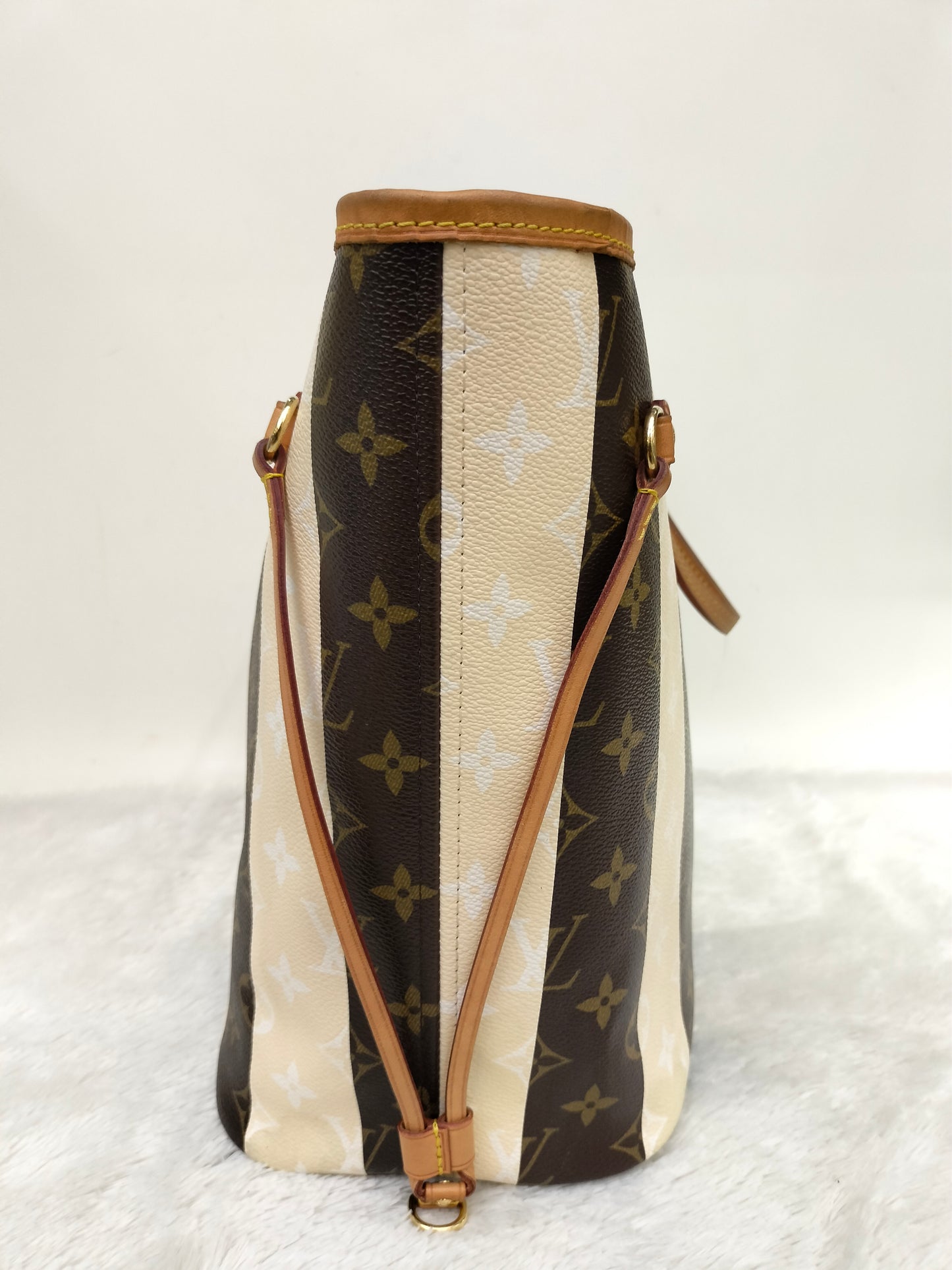 LV Neverfull MM Monogram Rayures