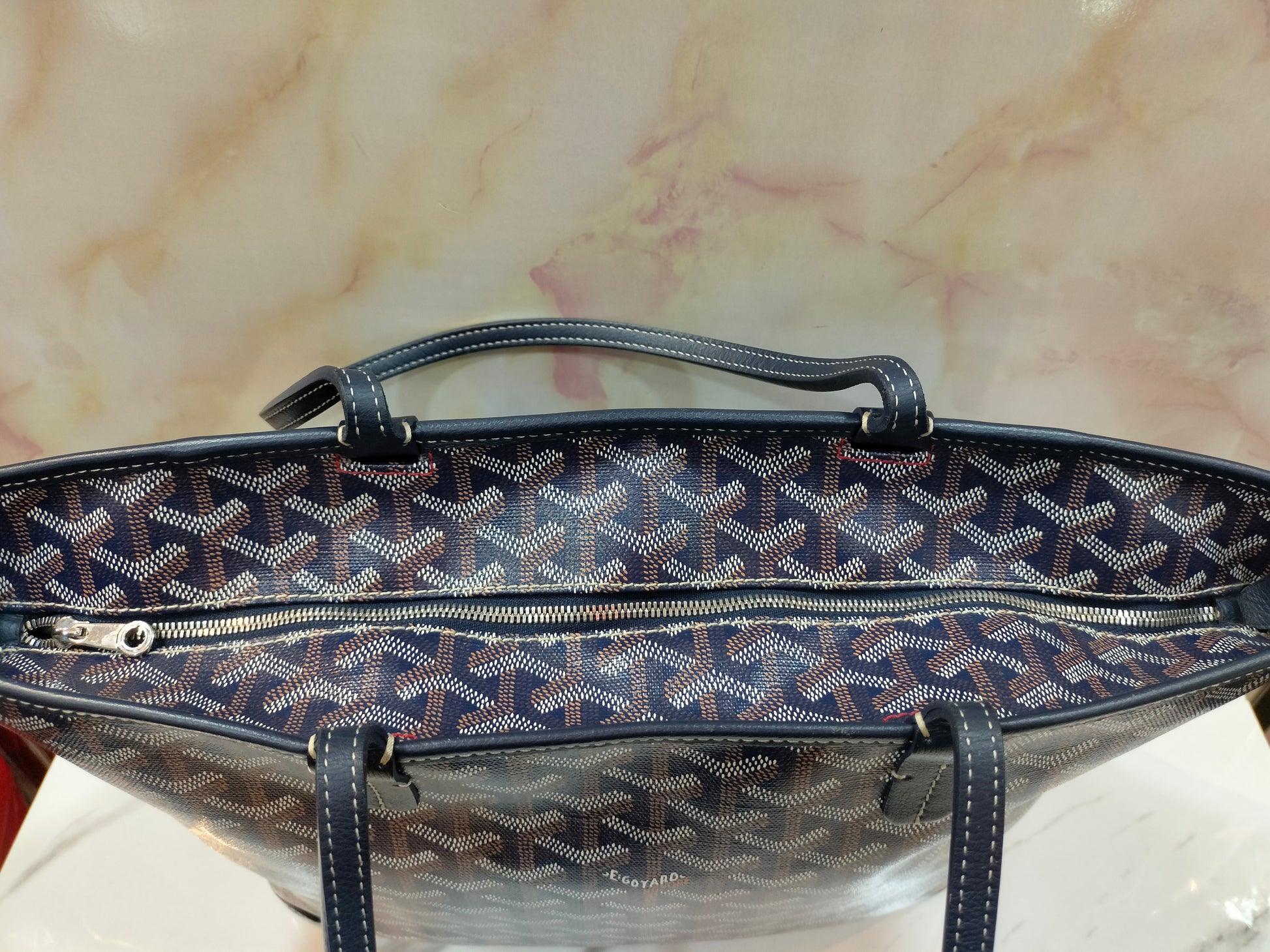 Goyard Artois Mm Bag Navy Goyard Artois PM Navy Blue 2019 – Melly
