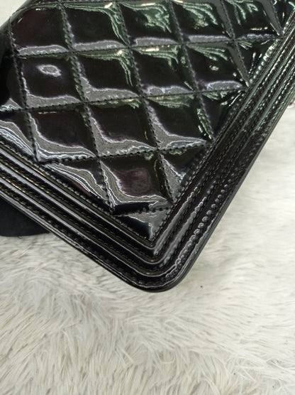 Chanel WOC Boy Patent Black SHW #20