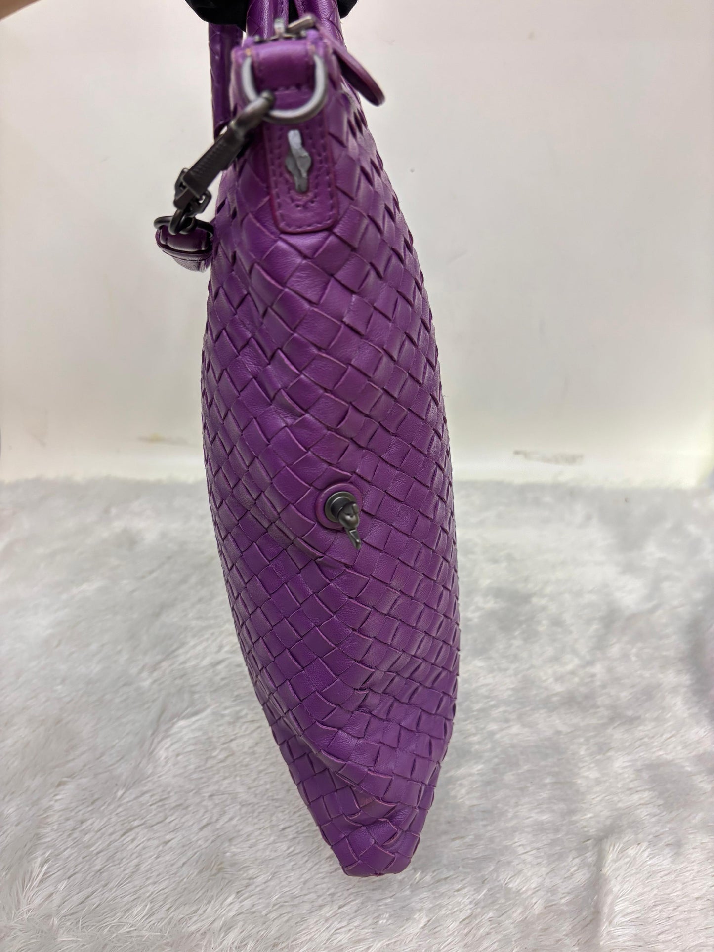Bottega Veneta Convertible Intrecciato Medium 3 Ways Purple RHW
