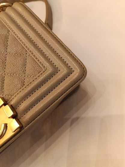 Chanel Boy 20 Caviar Taupe GHW #27