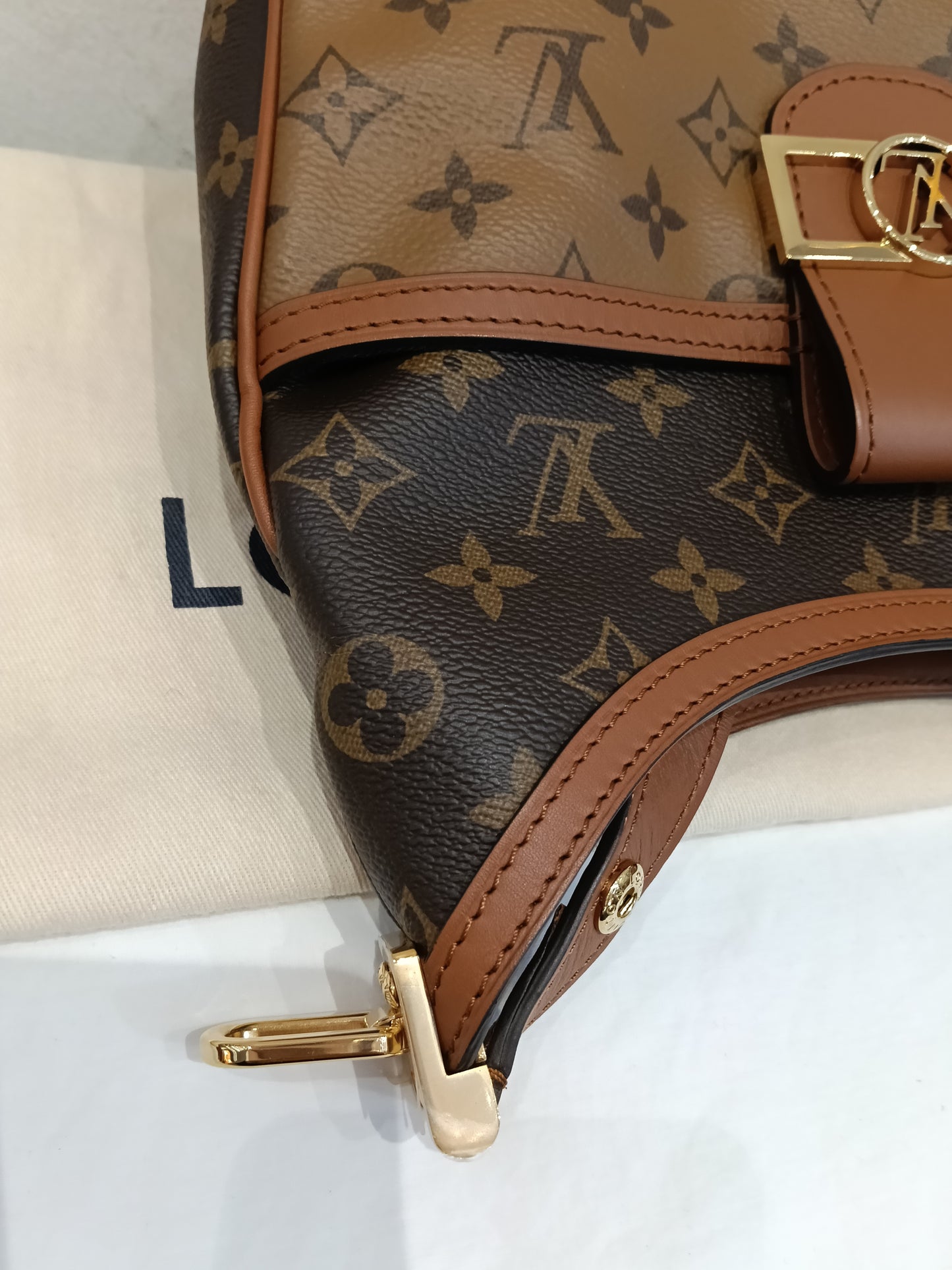 LV Hobo Dauphine PM Monogram Reverse 2020