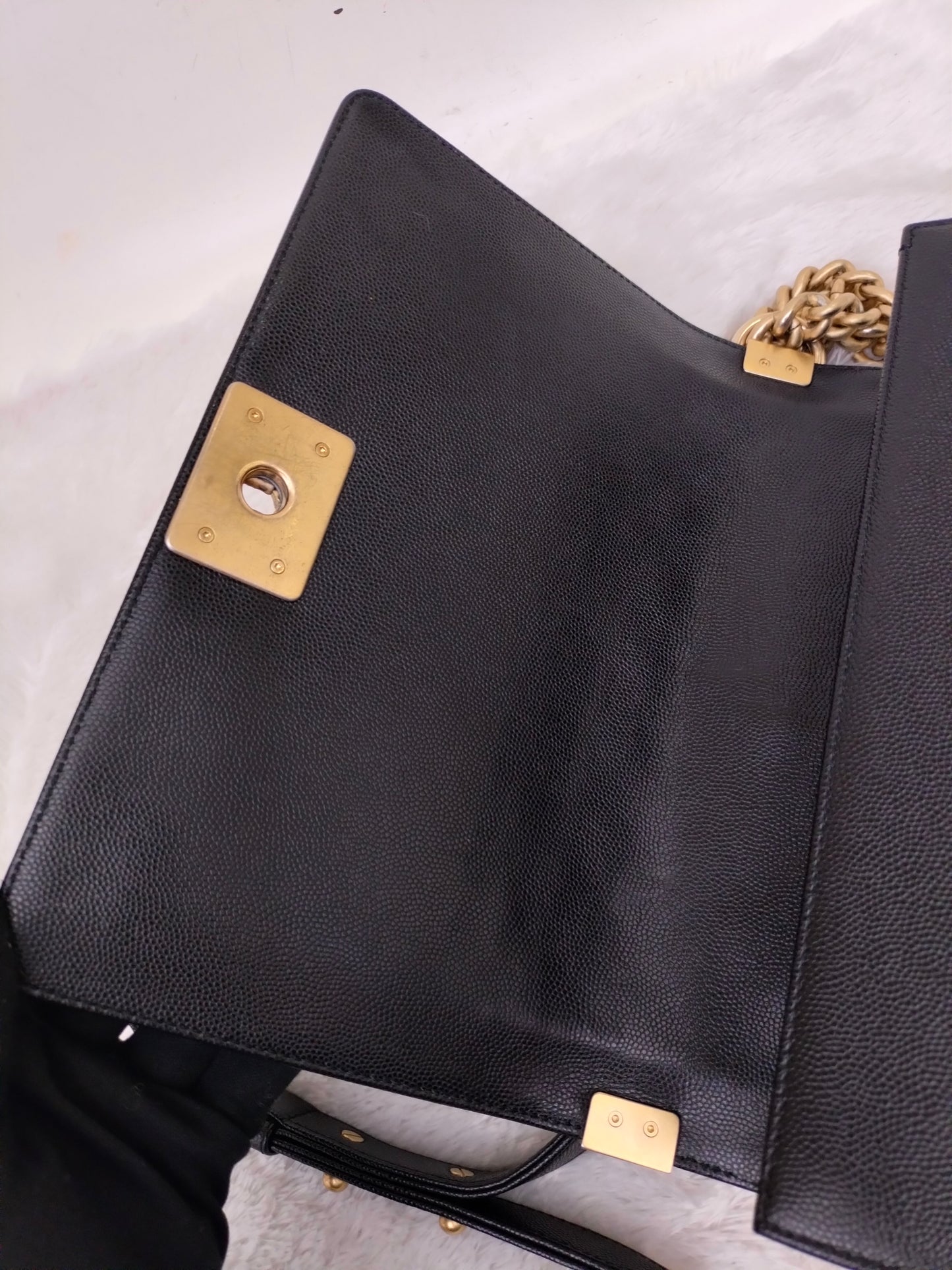 Chanel Boy 25 Caviar Black GHW #27