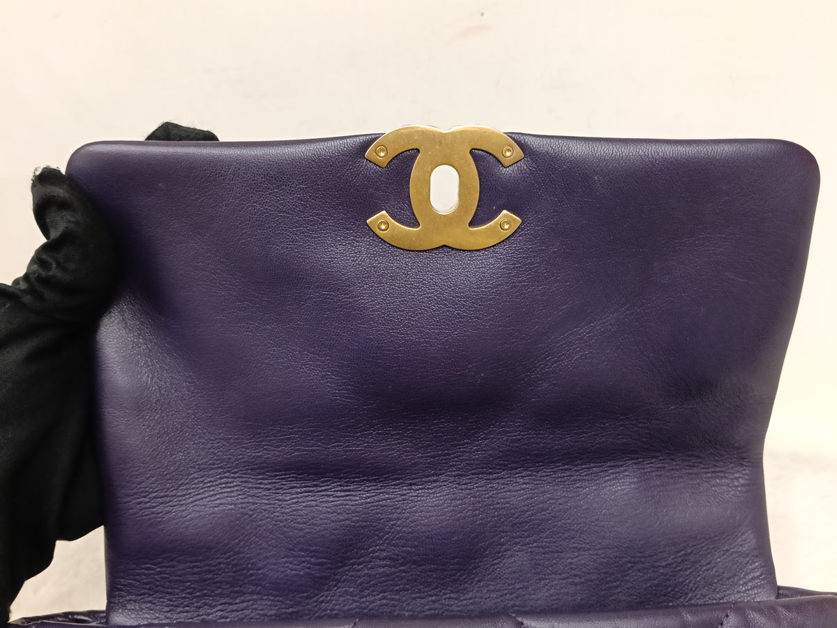 Chanel C19 Small Dark Purple GHW #30
