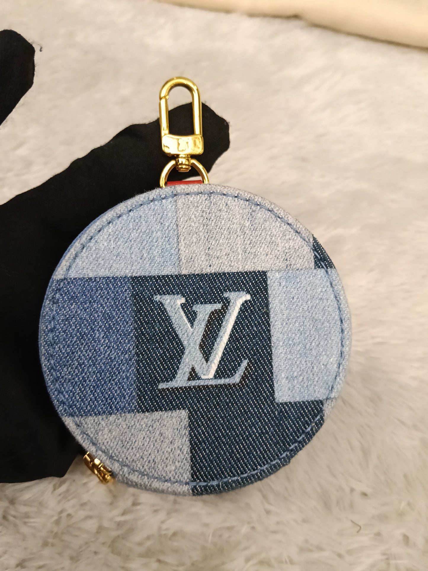 LV Multi Pochette Accessories Monogram Denim Blue Rouge 2019