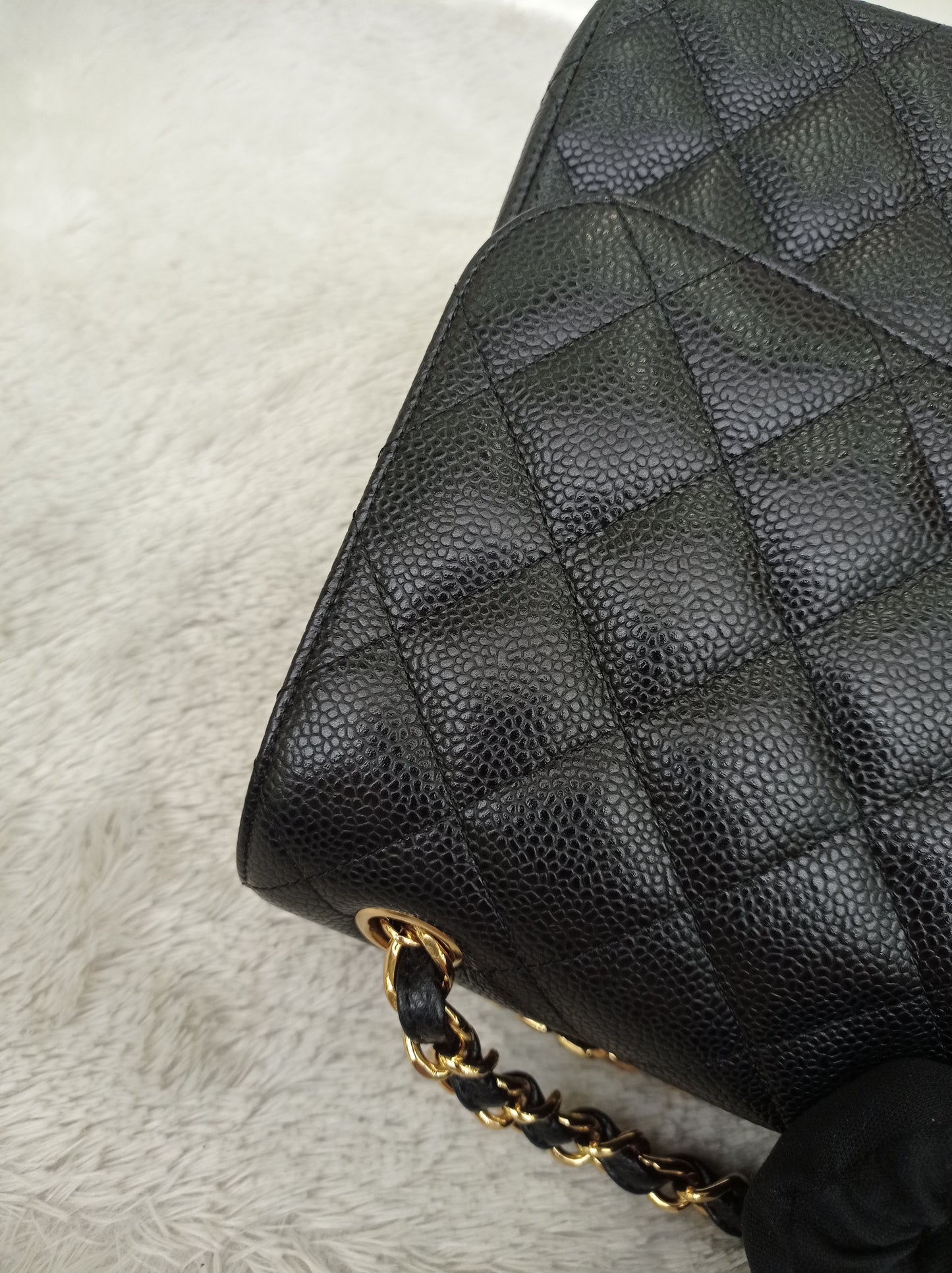 Chanel Jumbo Caviar Black GHW DF #24