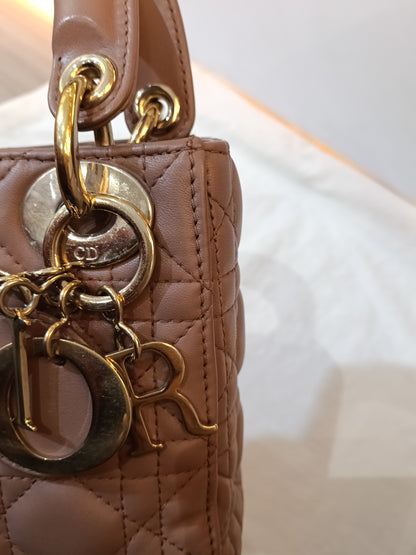 Lady Dior Mini Lamb Fard GHW 2019