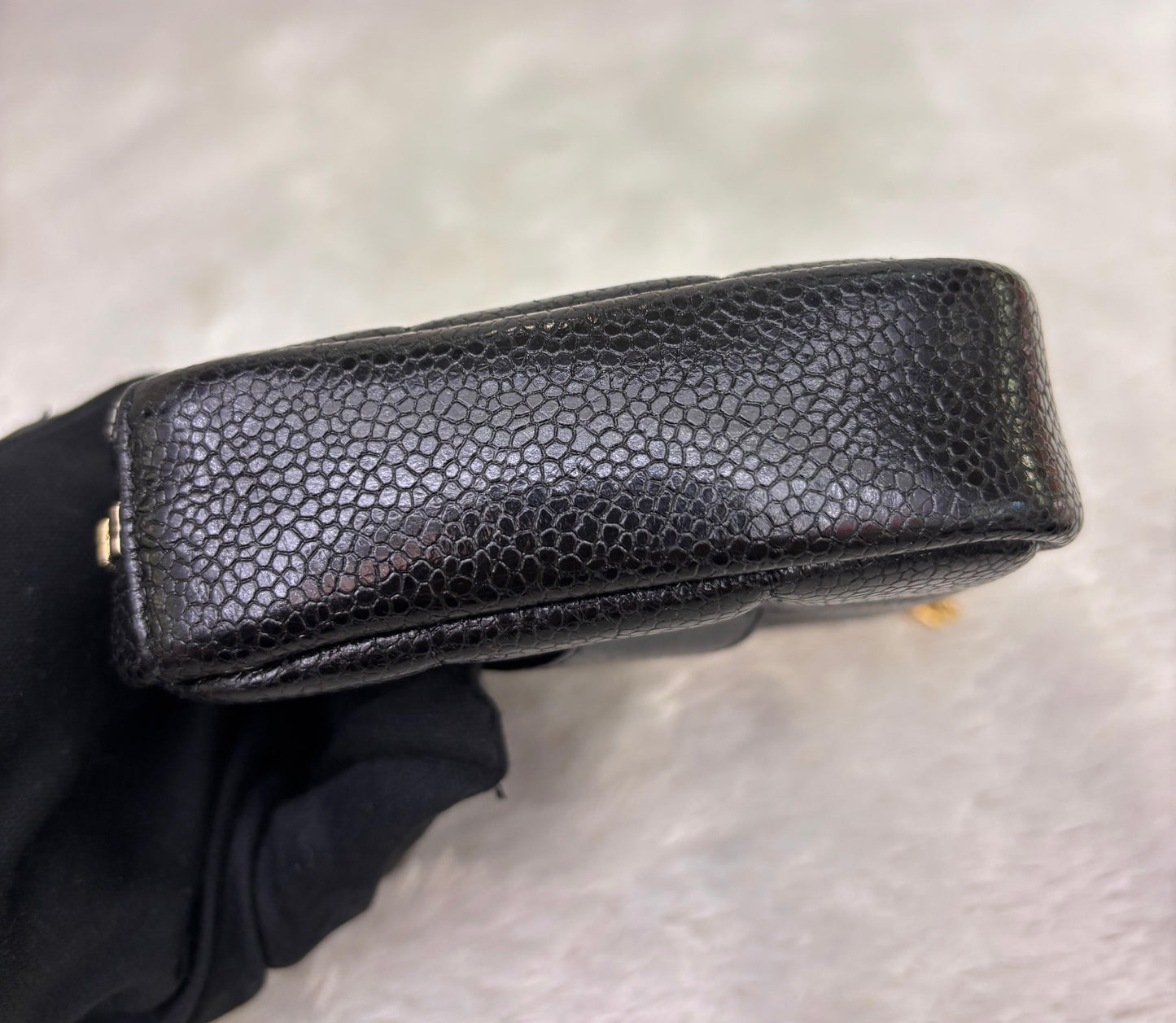 Chanel Diamond Belt Bag Caviar Black GHW #30