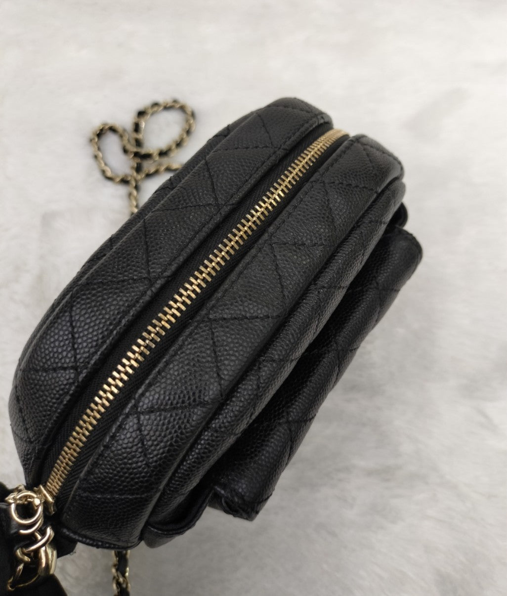 Chanel Day Camera Case Caviar Black GHW #27