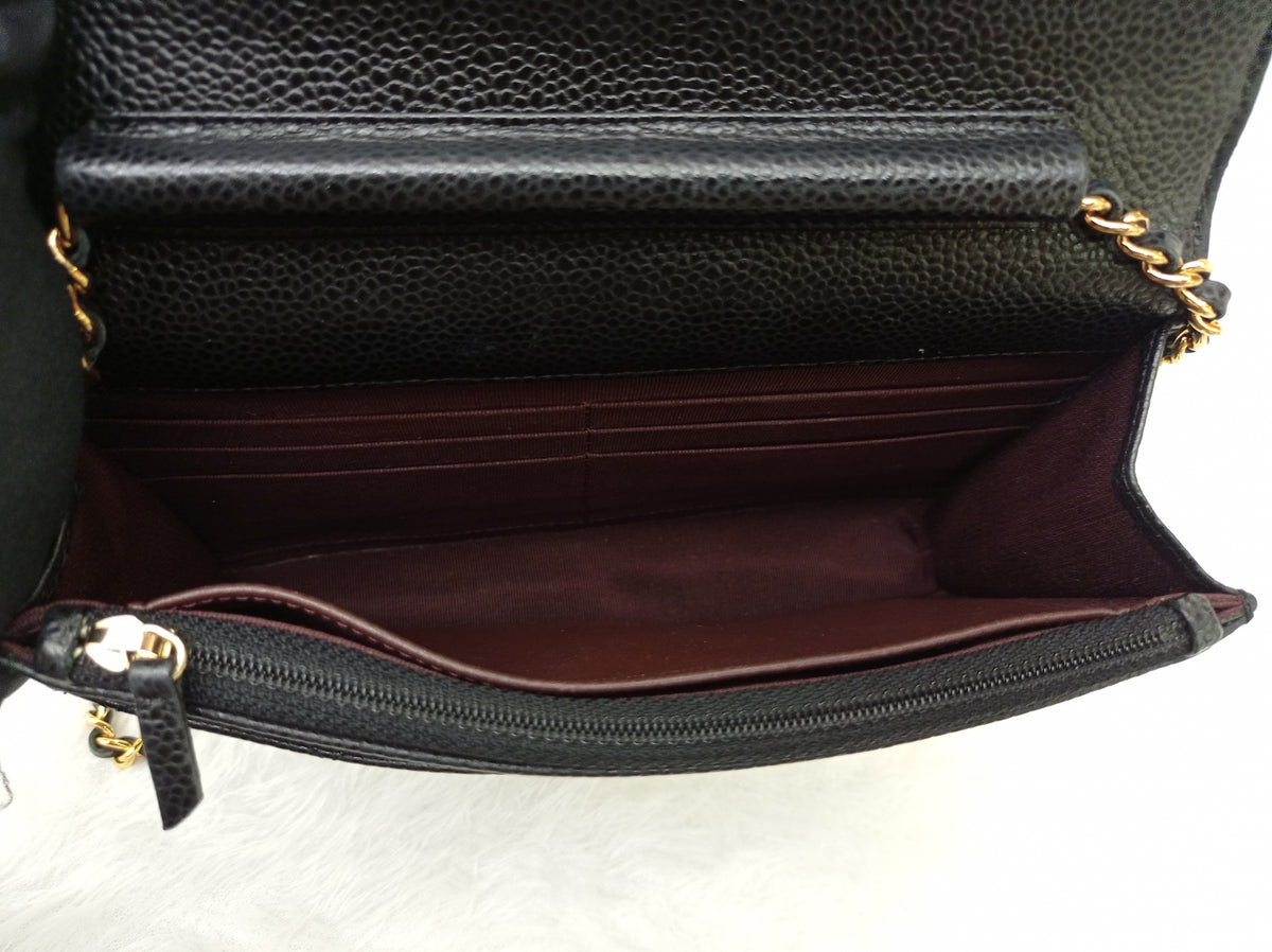 Chanel WOC Caviar Black GHW #27