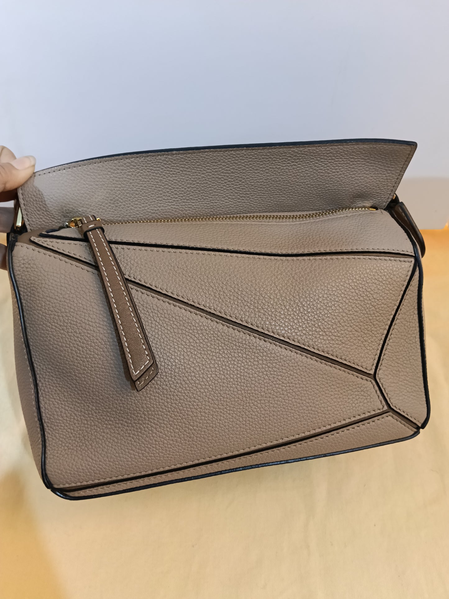 Loewe Puzzle Small Grained Sand Mink GHW 2020