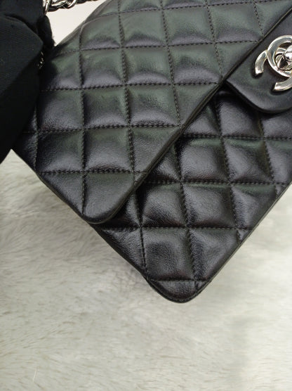 Chanel Medium Lamb Black SHW DF #16