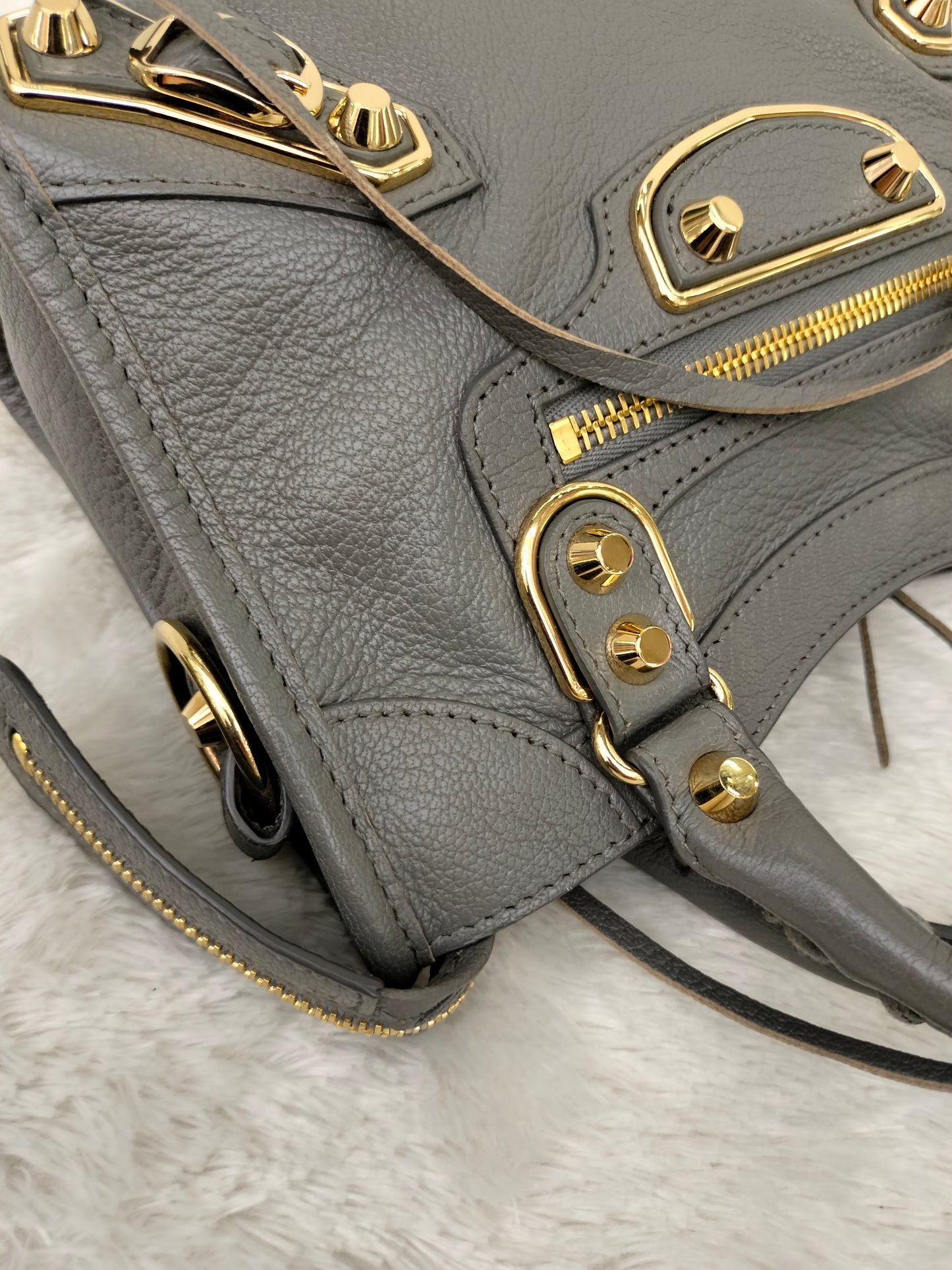 Balenciaga Mini City Edge Grey GHW 2017