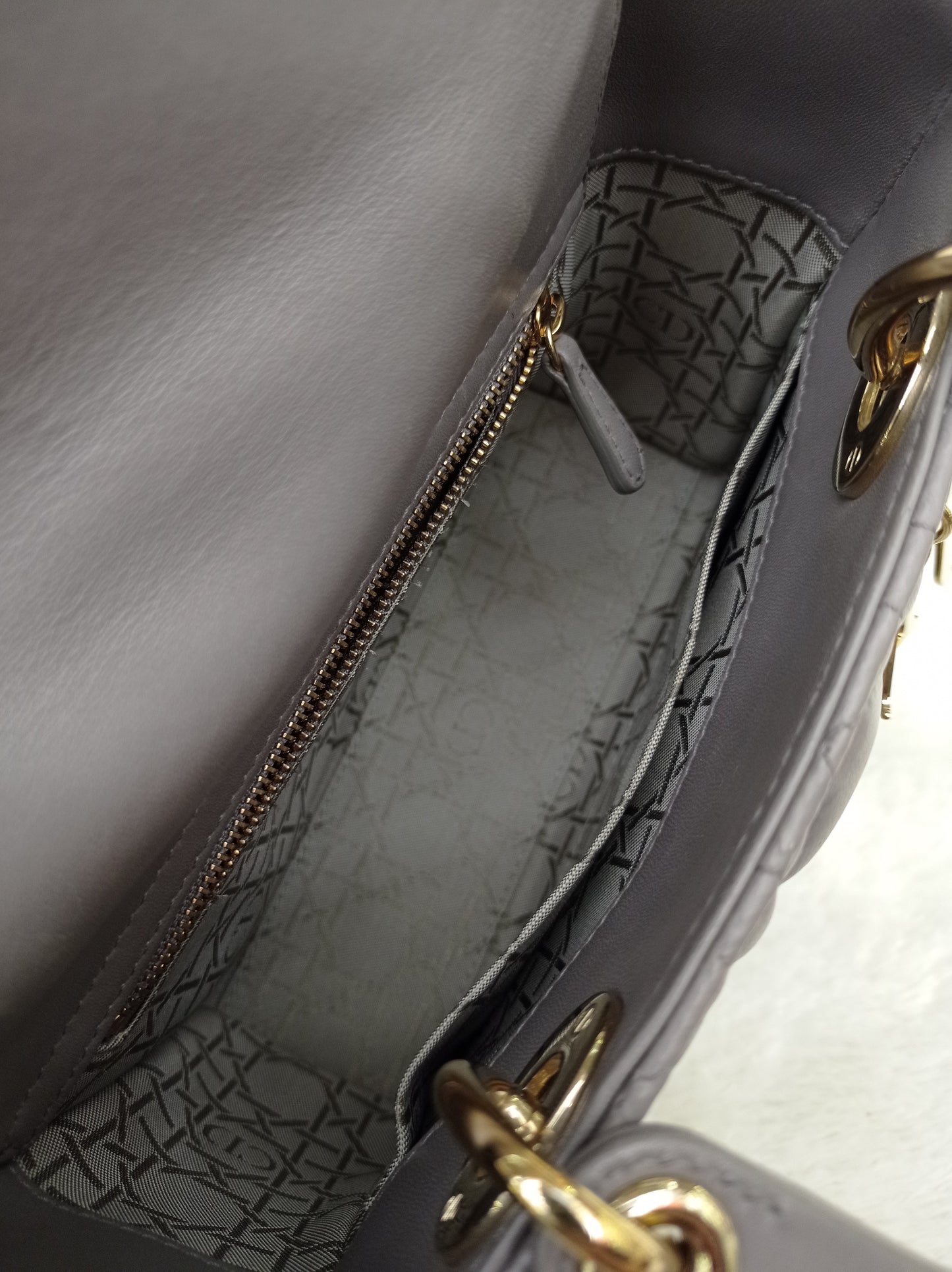 Lady Dior Small Lamb Grey GHW 2019