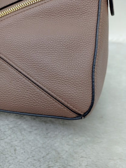 Loewe Puzzle Small Grained Dark Blush GHW 2021