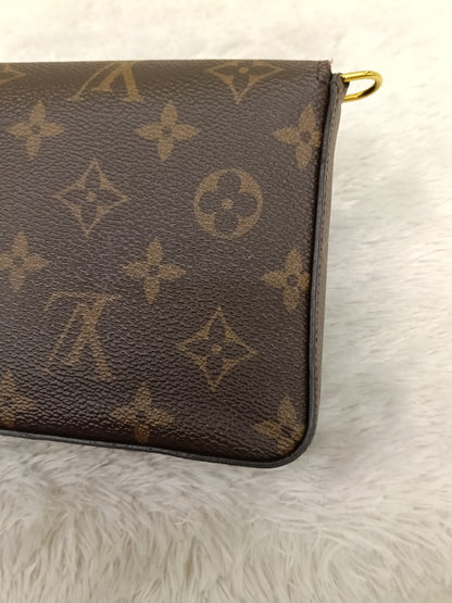 LV Pochette Felicie GM Monogram Fuchsia 2020