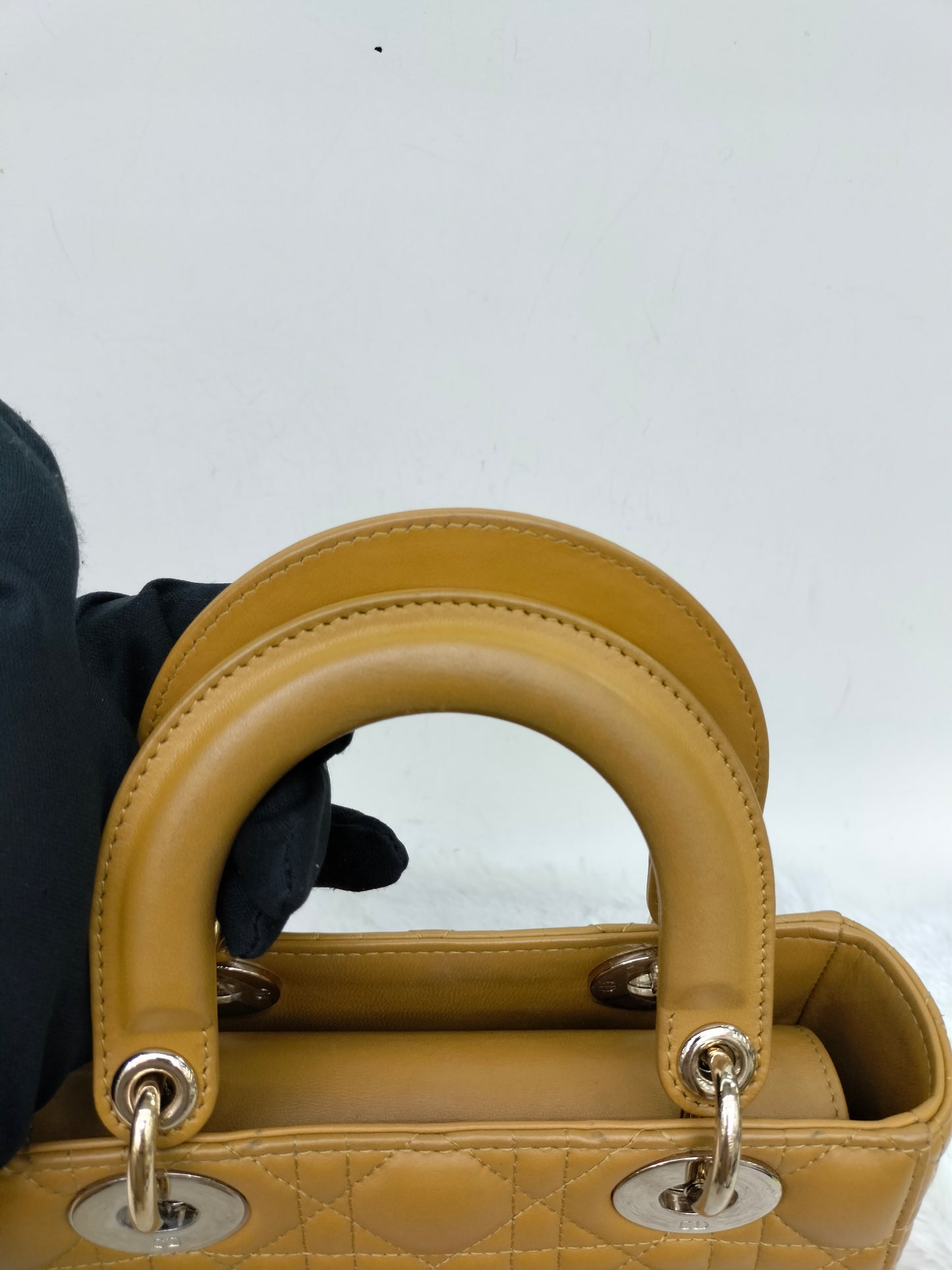 Lady Dior Small Amber Yellow GHW 2019