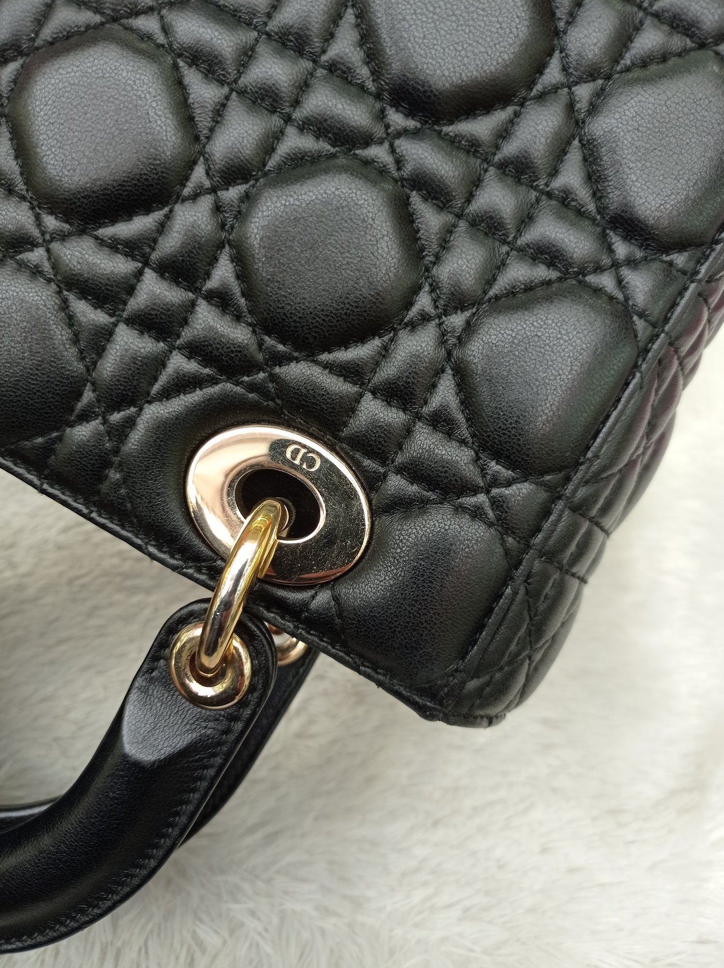 Lady Dior Small Lamb Black GHW 2018