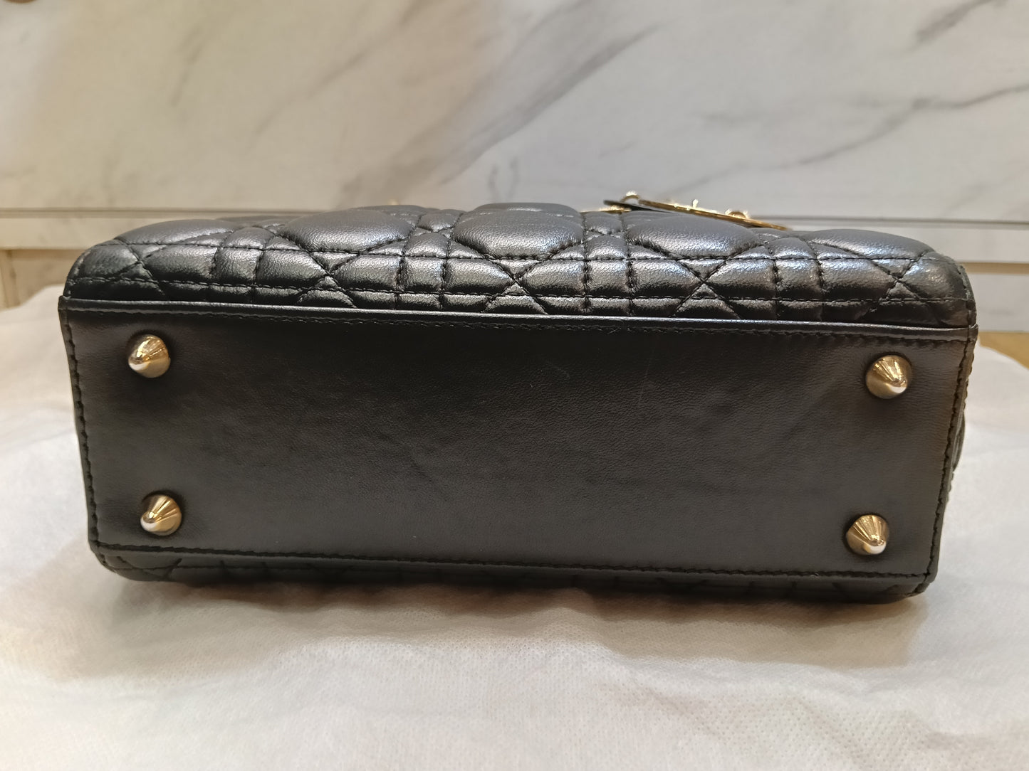 Lady Dior Small Lamb Black GHW 2018