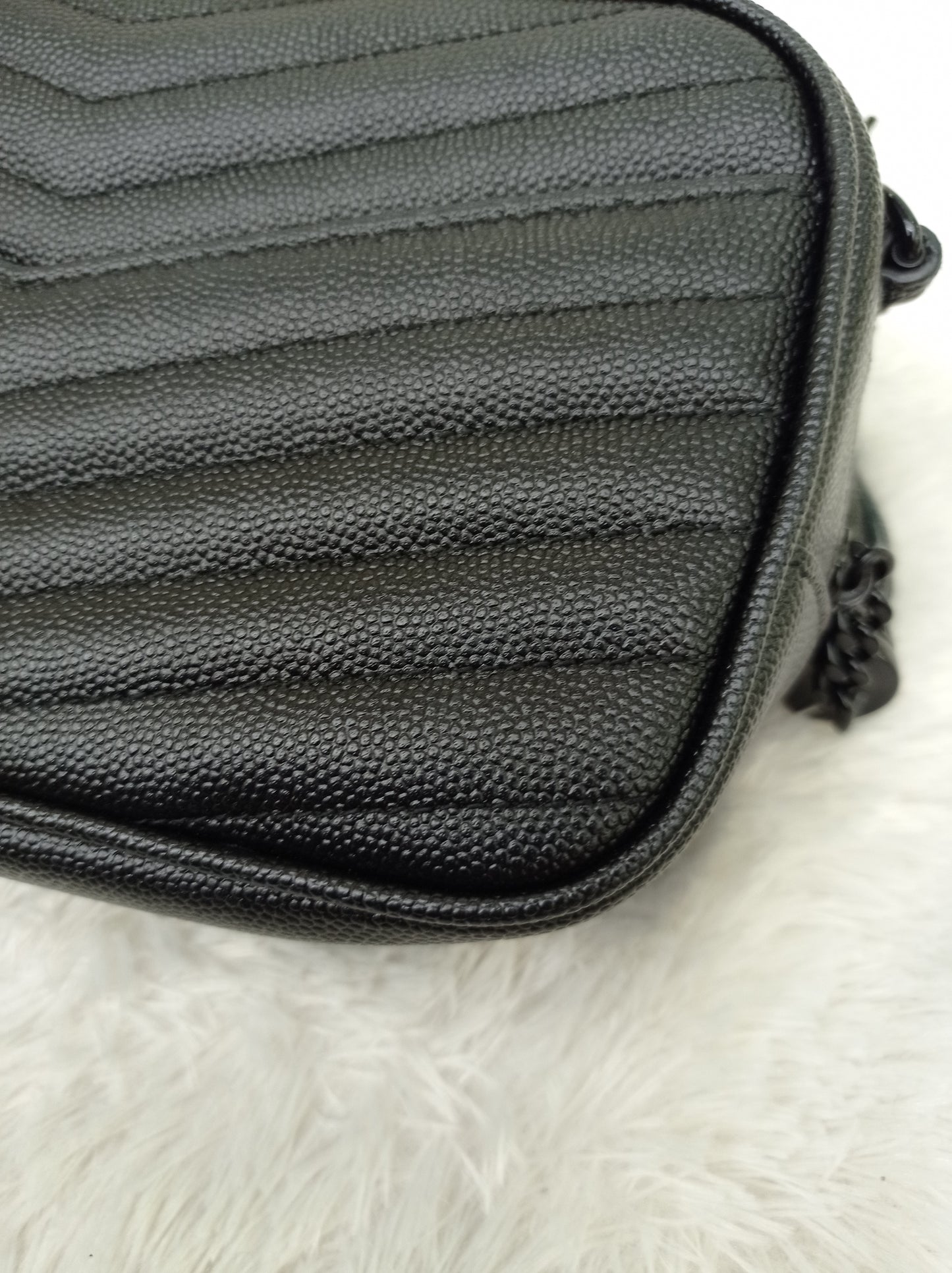 YsL Lou Mini Camera Grained All Black 2019