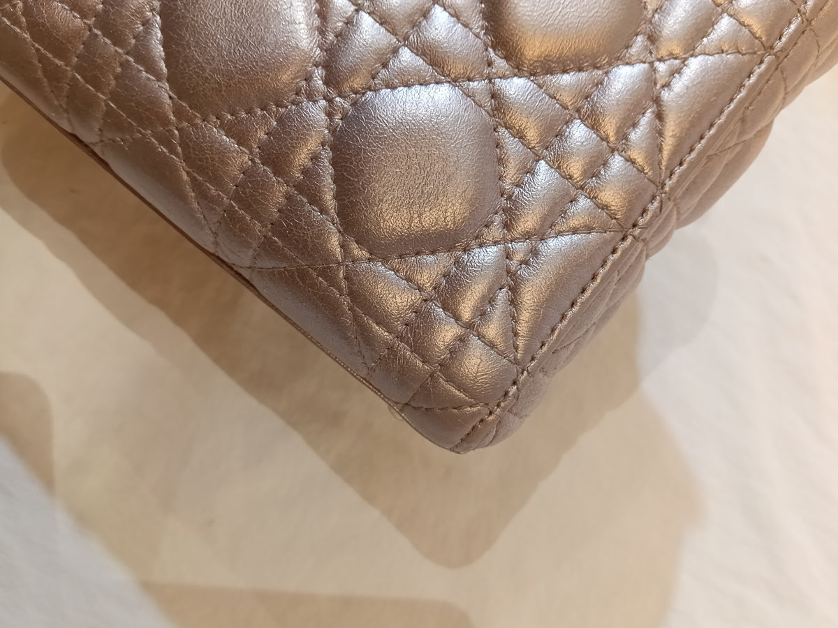 Lady Dior Mini Iridescent Lotus GHW 2017