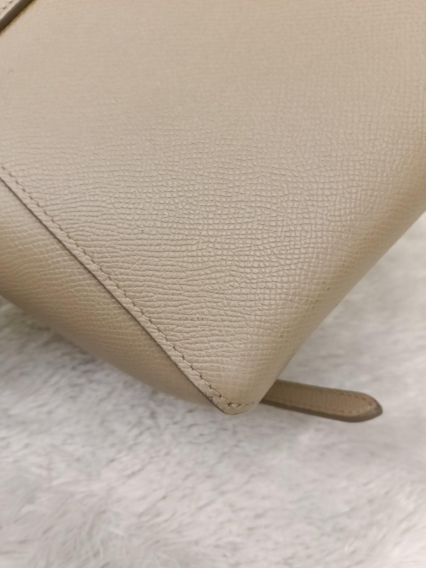 Celine Nano Belt Grained Light Taupe GHW 2018
