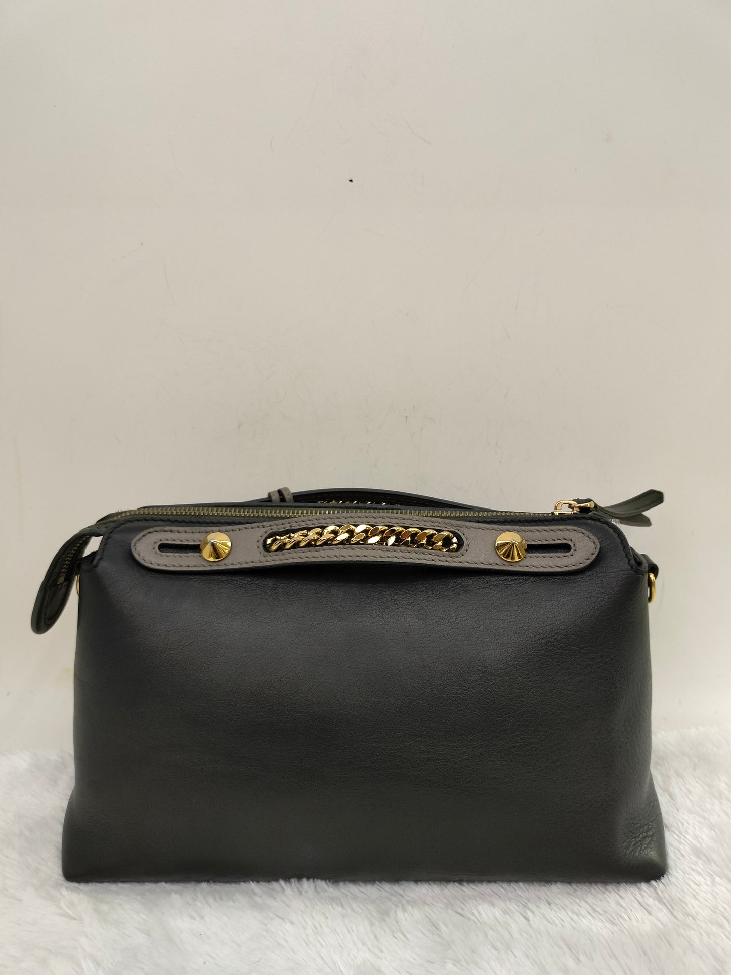 Fendi BTW Medium Black Chain GHW