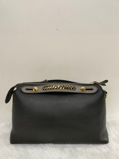 Fendi BTW Medium Black Chain GHW