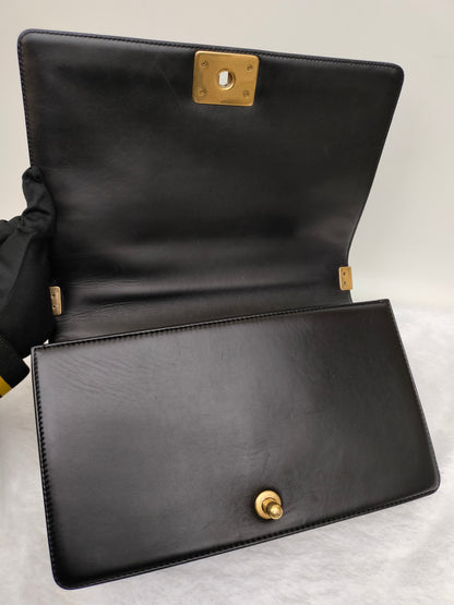 Chanel Boy 28 Calfskin Black RGHW #19