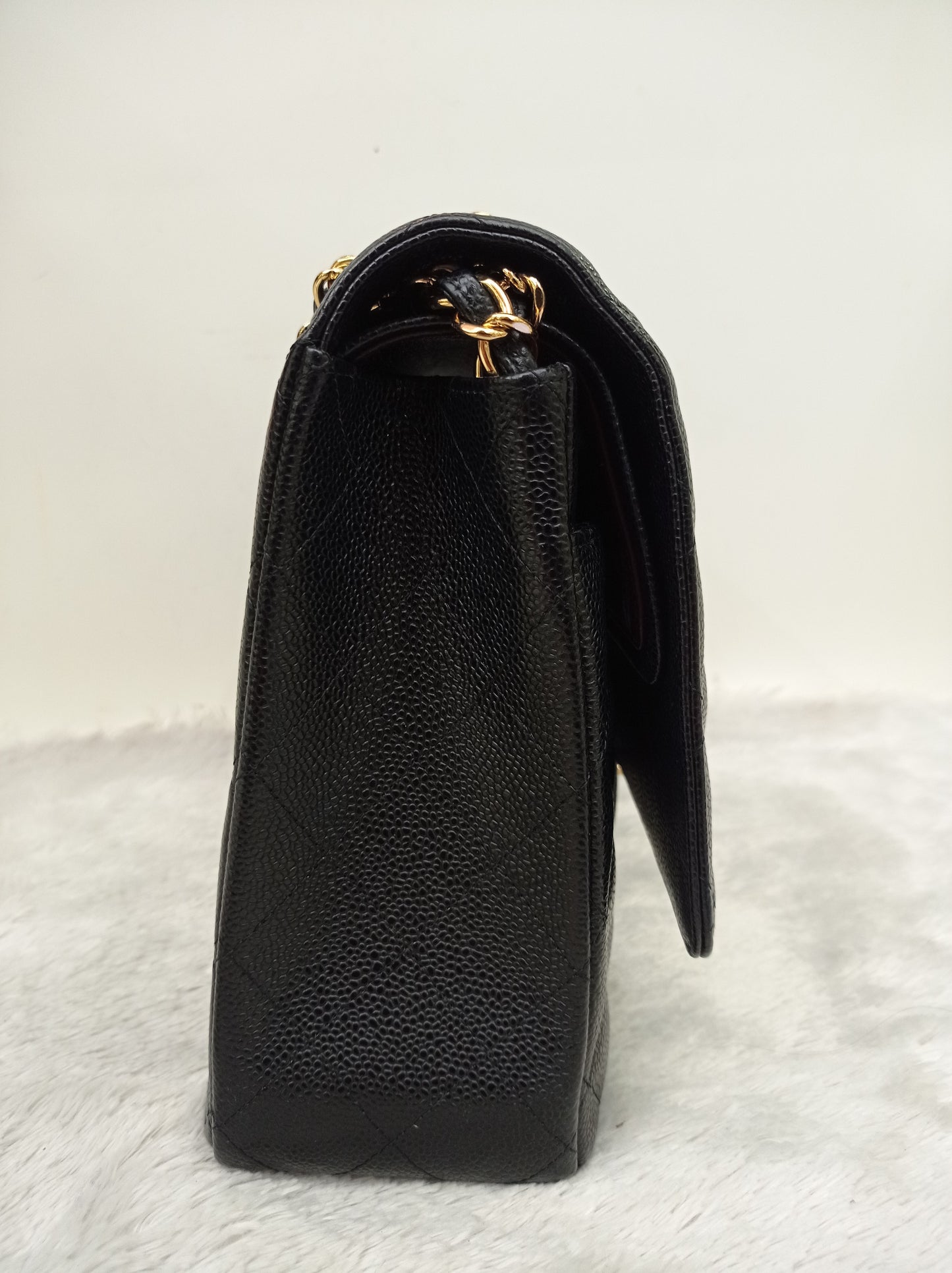Chanel Maxi Caviar Black GHW DF #24
