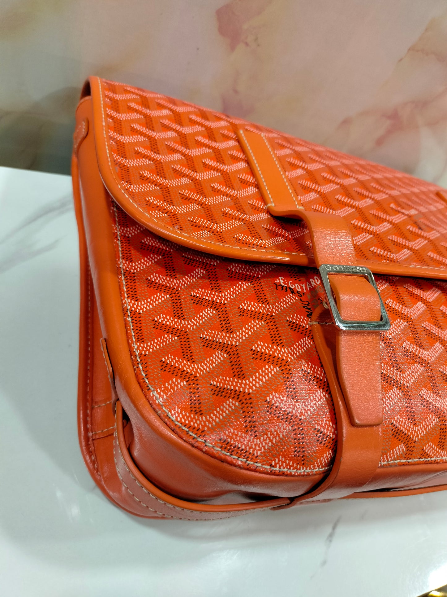 Goyard Belvedere GM Messenger Orange SHW 2010